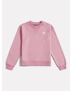 Детский худи с небольшим логотипом из френч-терри, Pink Taffy New balance