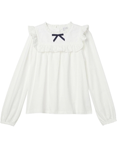 Топ с бантовым воротником, Ivory Janie and jack