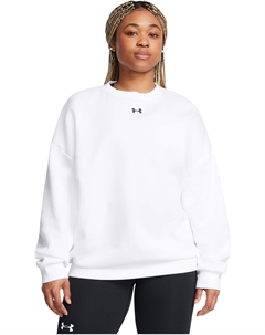 Женская флисовая кофта Rival oversize Crew, White/Black Under armour