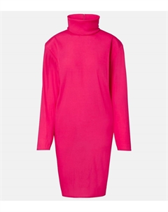 Шёлковое миди-платье с добавлением других тканей, Magenta Saint laurent