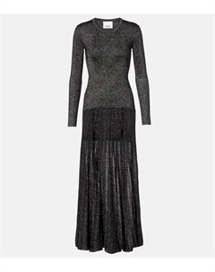 Плиссированное макси-платье Guetty, Gun Metal Isabel marant