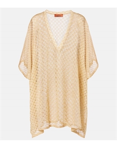 Открытый трикотажный ламе кафтан, Gold Missoni
