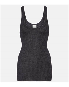 Топ-майка из ребристой шерсти Ella, Granite Calvin klein collection