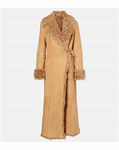 Джони куртка-кейп из замши с подкладкой из овчины, Honey Nour hammour