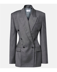 Двубортный шерстяной блейзер, Grey Mix Givenchy