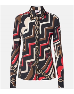 Рубашка из сатинового джерси Istrice, Gold Red Pucci