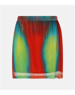 Джин Поль Готье мини-юбка с принтом, Yellow Red Blue Y / project