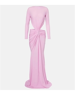 Платье из плиссированного креп-джерси, Bubblegum Alex perry