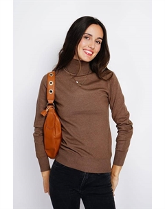 Кашемировый пуловер, коричневый Assuili