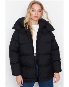 Пуховик, черный Trendyol