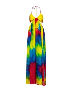 Тай-дай комбинезон из шелка, Tie & Dye Alexandre vauthier