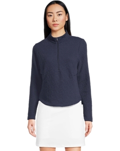 Женский стеганый трикотажный пуловер с застежкой-молнией на 1/2 дюйма, Peacoat Callaway