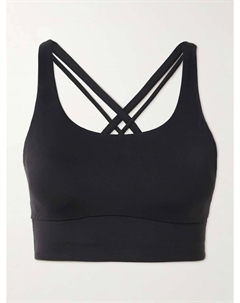 Спортивный бюстгальтер Energy Longline Recycled-Luxtreme, черный Lululemon