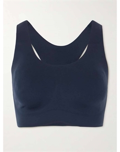 Спортивный бюстгальтер с вырезом, синий Lululemon