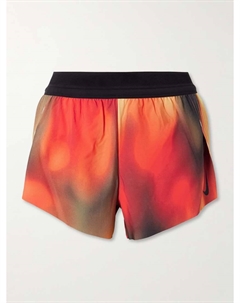 Шорты adv Aeroswift с деграде-плиссе, размер 3 дюйма, оранжевый Nike