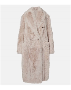 Двубортное пальто из овчины, Sesamo Brunello cucinelli