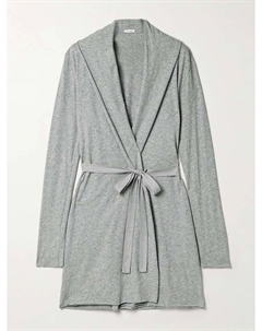 Халат из органического хлопкового джерси пима, серый Skin