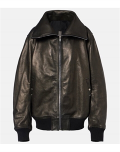 Кожаная куртка-бомбер, Black Rick owens