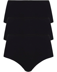 Женские трусики с высокой посадкой, комплект из 3 шт., Black Commando
