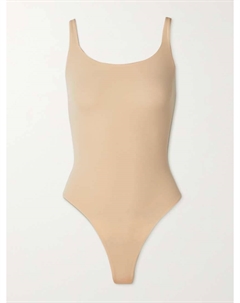 Боди с квадратным вырезом, подходит всем, песочный цвет, бежевый Skims
