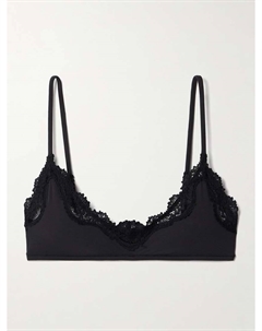Кружевной бюстгальтер-бралетт подходит всем - оникс, черный Skims