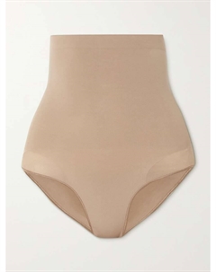 Бесшовные трусики-слипы с высокой талией - sienna, бежевый Skims