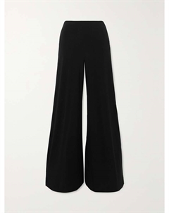 Широкие брюки из эластичного джерси с рисунком слона, черный Norma kamali