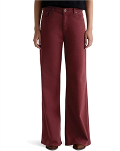 Джинсы Women's Saige Mid Rise Wide Leg, Cranberry Ag jeans