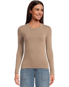 Женская бамбуковая футболка с длинным рукавом, Cedar Brown Splendid