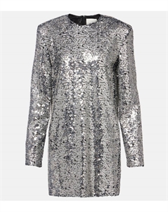 Мини-платье Heliane с пайетками, Silver Isabel marant