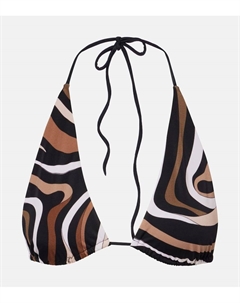Майка-бикини Marmo треугольной формы, Black Gold Pucci