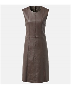 Кожаное платье миди, Mushroom Joseph