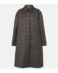 Паломар реверсивное пальто из шерсти и шелка, Black/Light Brown The row