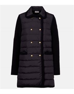 Пуховик из шерсти и кашемира Moncler