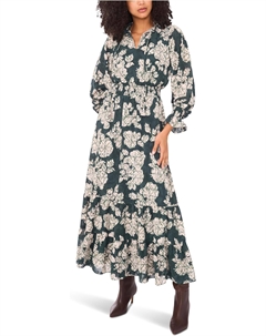 Женский топ с длинными рукавами, присборенной талией и многоярусными оборками, Forest Night Vince camuto