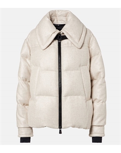 Сандане пуховик из шерстяной смеси Moncler grenoble