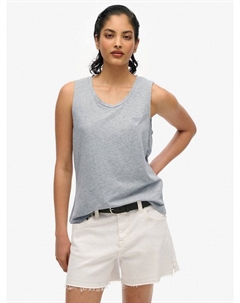 Майка с круглым вырезом, Grey Marl Superdry