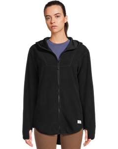 Женская флисовая кофта Join Pile с капюшоном и застежкой-молнией, Black Craft