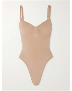 Бесшовный скульптурный боди-стринги - sienna, коричневый Skims