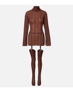 Мини-платье с поясом полупрозрачное, Delicioso Aya muse