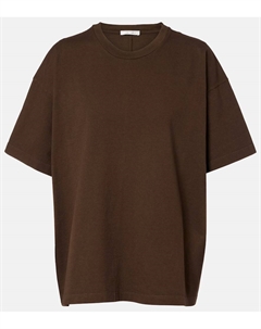 Лавиния оверсайз футболка из хлопка, Sepia The row