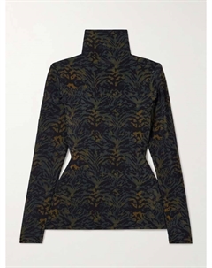 Водолазка с принтом Aurelia из эластичного джерси, зеленый Ulla johnson