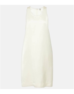Сатиновое мини-платье Toteme, Ecru
