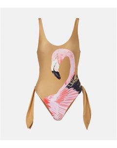 Печатный купальник с вырезами, Delicate Pink Chloe