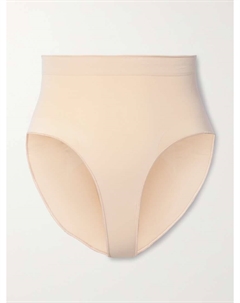 Бесшовные скульптурные трусики со средней линией талии - песочного цвета, бежевый Skims
