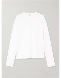 Футболка из смеси лиоцелла, тенселя и органического хлопка Toteme, белый