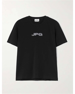 Футболка из хлопкового трикотажа с принтом для малышей, черный Jean paul gaultier