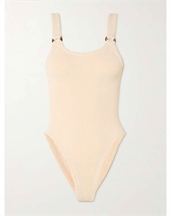Купальник из сирсакера с отделкой «Домино», бежевый Hunza g