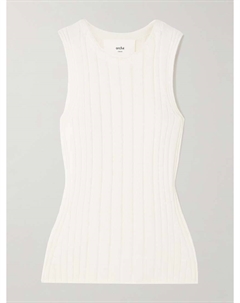 Майка Bosherton из смеси хлопка, шелка и кашемира в рубчик, желтый Arch4