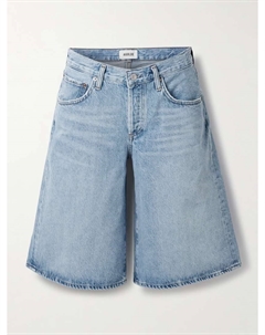 Мешковатые джинсовые шорты с V-образной талией, синий Agolde